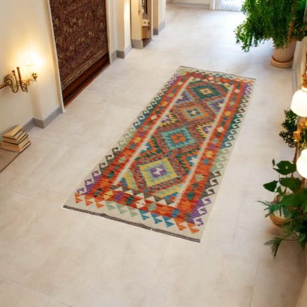 Behúň Kilim koberec Maimana 70x213 afganský ručne tkaný kilim