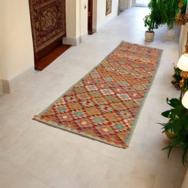   Behúň Kilim koberec Maimana 88x295 afganský ručne tkaný kilim