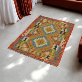 Maimana Kilim koberec 84x132 afganský ručne tkaný kilim