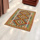 Vlnený kilim koberec Chobi 83x119 ručne tkaný afganský kilim