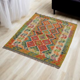 Ručne tkaný kilim Chobi 84x125 afganský vlnený Kilim