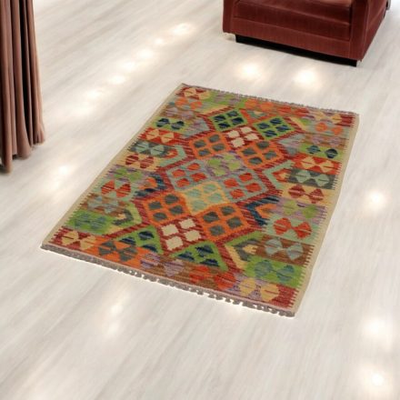 Vlnený kilim koberec Chobi 84x118 ručne tkaný afganský kilim