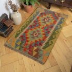 Autentický Kilim koberec 61x96 ručne tkaný etnický Kilim