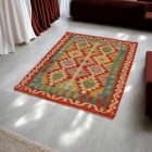 Chobi kilim koberec 98x140 ručne tkaný vlnený kelim