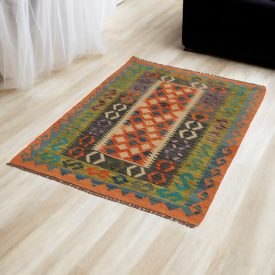 Kilim Maimana koberec 103x152 afganský ručne tkaný kilim