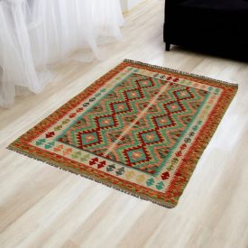 Chobi kilim koberec 104x150 ručne tkaný vlnený kelim