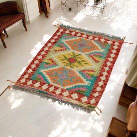 Maimana Kilim koberec 60x91 afganský ručne tkaný kilim