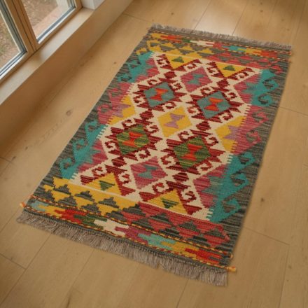Vlnený Kilim koberec 59x92 ručne tkaný Kilim