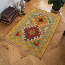 Afganský Kilim koberec Chobi 64x90 afganský vlnený Kilim