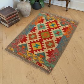 Chobi Kilim koberec 62x87 autentický afganský Kilim