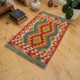 Vlnený Kilim koberec 61x90 afganský vlnený Kilim