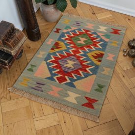 Kilim koberec Chobi 59x84 ručne tkaný afganský Kilim