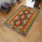 Chobi Kilim koberec 60x90 ručne tkaný etnický Kilim