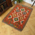 Ručne tkaný autentický Kilim koberec 61x84 afganský etnický Kilim