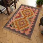 Vlnený Kilim koberec 59x92 ručne tkaný vlnený Kilim