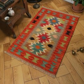   Autentický Kilim koberec Chobi 59x90 ručne tkaný etnický Kilim