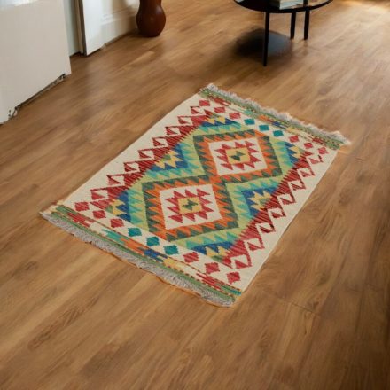 Vlnený kilim koberec Chobi 56x99 ručne tkaný afganský kilim