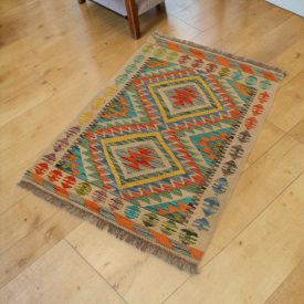   Etnický Kilim koberec Chobi 69x92 ručne tkaný afganský Kilim
