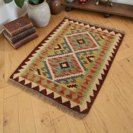 Chobi Kilim koberec 62x92 ručne tkaný etnický Kilim