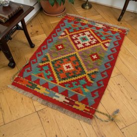 Maimana Kilim koberec 61x90 autentický afganský Kilim
