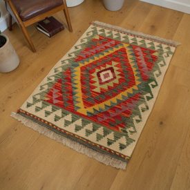 Ručne tkaný Kilim 62x96 autentický vlnený Kilim