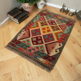 Etnický Kilim koberec Chobi 62x89 Maimana Kilim koberec