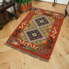 Chobi Kilim koberec 61x91 ručne tkaný afganský Kilim