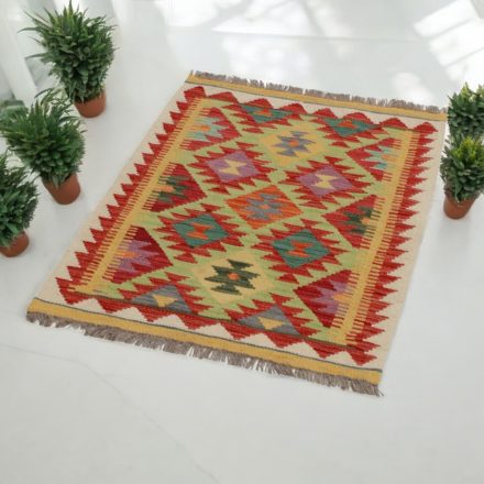 Ručne tkaný kilim Chobi 64x89 afganský vlnený Kilim