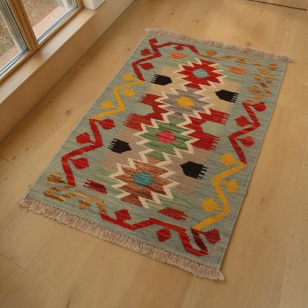 Afganský Kilim koberec Chobi 59x90 ručne tkaný vlnený Kilim