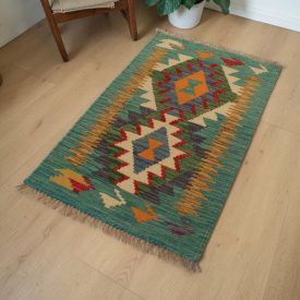 Etnický Kilim koberec Chobi 63x90 afganský vlnený Kilim