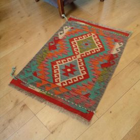 Vlnený Kilim koberec 63x90 ručne tkaný afganský Kilim