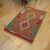 Vlnený Kilim koberec 63x90 ručne tkaný afganský Kilim