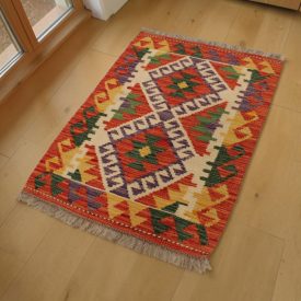   Afganský Kilim koberec Chobi 63x81 autentický afganský Kilim
