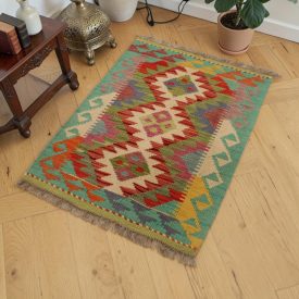 Autentický Kilim koberec 62x87 afganský vlnený Kilim