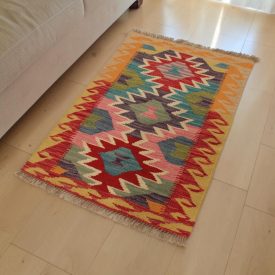 Ručne tkaný Kilim 73x104 ručne tkaný afganský Kilim