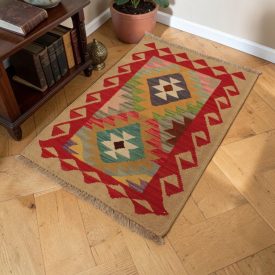 Afganský Kilim koberec Chobi 63x90 afganský vlnený Kilim