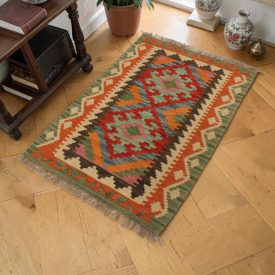 Kilim koberec Chobi 64x91 ručne tkaný afganský Kilim