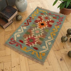 Autentický Kilim koberec 58x91 ručne tkaný koberec