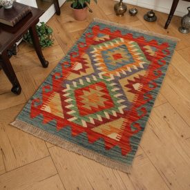 Maimana Kilim koberec 59x90 afganský vlnený Kilim