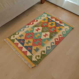 Ručne tkaný Kilim 61x89 afganský vlnený Kilim