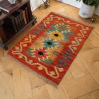 Etnický Kilim koberec Chobi 62x87 ručne tkaný afganský Kilim