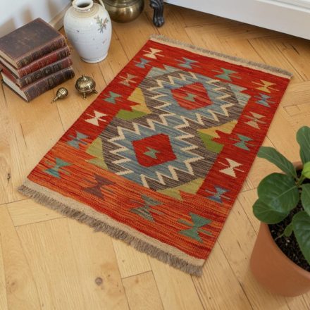 Vlnený Kilim koberec 62x88 ručne tkaný etnický Kilim
