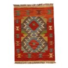 Vlnený Kilim koberec 62x88 ručne tkaný etnický Kilim