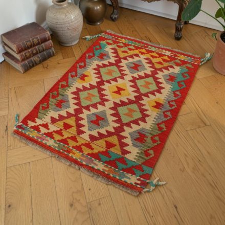 Maimana Kilim koberec 64x87 autentický afganský Kilim