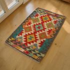 Ručne tkaný Kilim 60x90 afganský vlnený Kilim