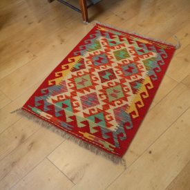   Etnický Kilim koberec Chobi 62x87 ručne tkaný vlnený Kilim