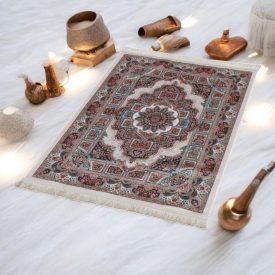   Hodvábny koberec strojovo tkaný ROYAL 70x110 tenký turecký koberec