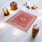 Hodvábny koberec strojovo tkaný SILKEN 70x110 akrylový turecký koberec