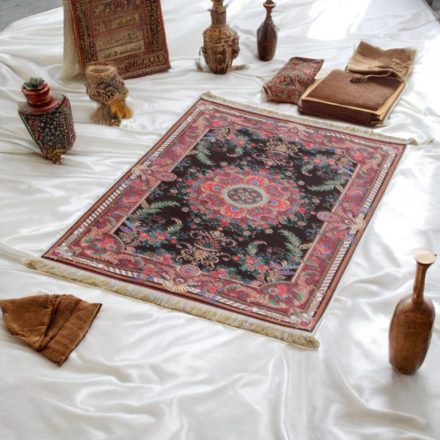 Hodvábny koberec strojovo tkaný SILKEN 70x110 akrylový turecký koberec