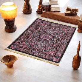   Hodvábny koberec strojovo tkaný SILKEN 70x110 akrylový turecký koberec
